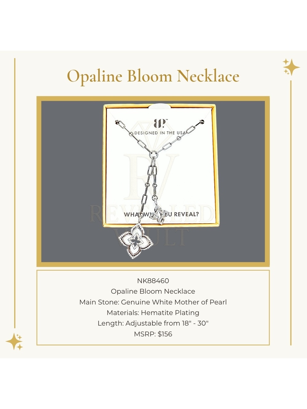 Opaline Bloom Necklace - Gem Society Spring 2026